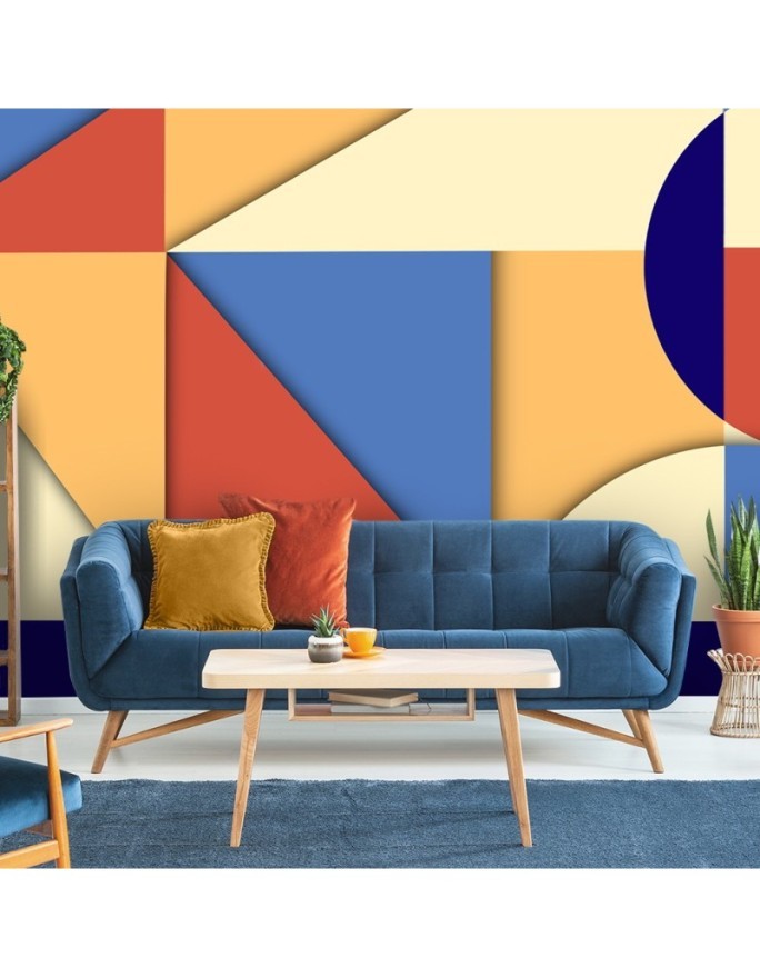 Fototapeta - Kolorowe geometryczne kształty abstrakcja | FEEBY