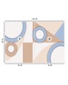 Fototapeta na ścianę - Geometryczne kształty abstrakcja | FEEBY