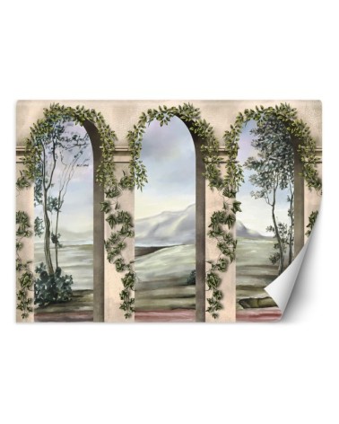 Exotic Wallpaper - Columns arches ivy | FEEBY