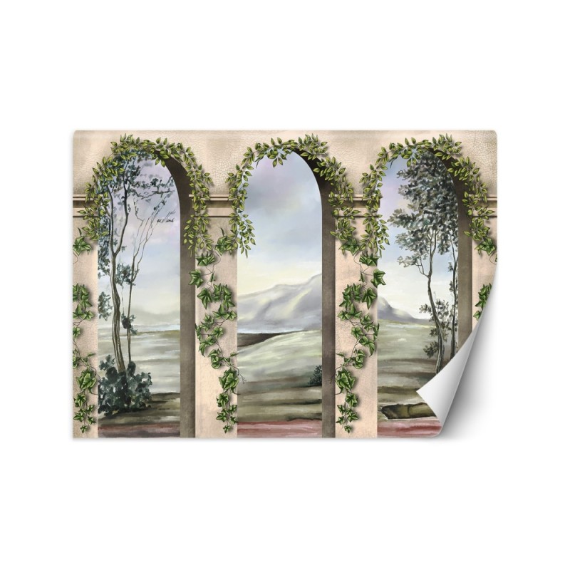 Stylowe fototapety - Kolumny łuki bluszcz | FEEBY