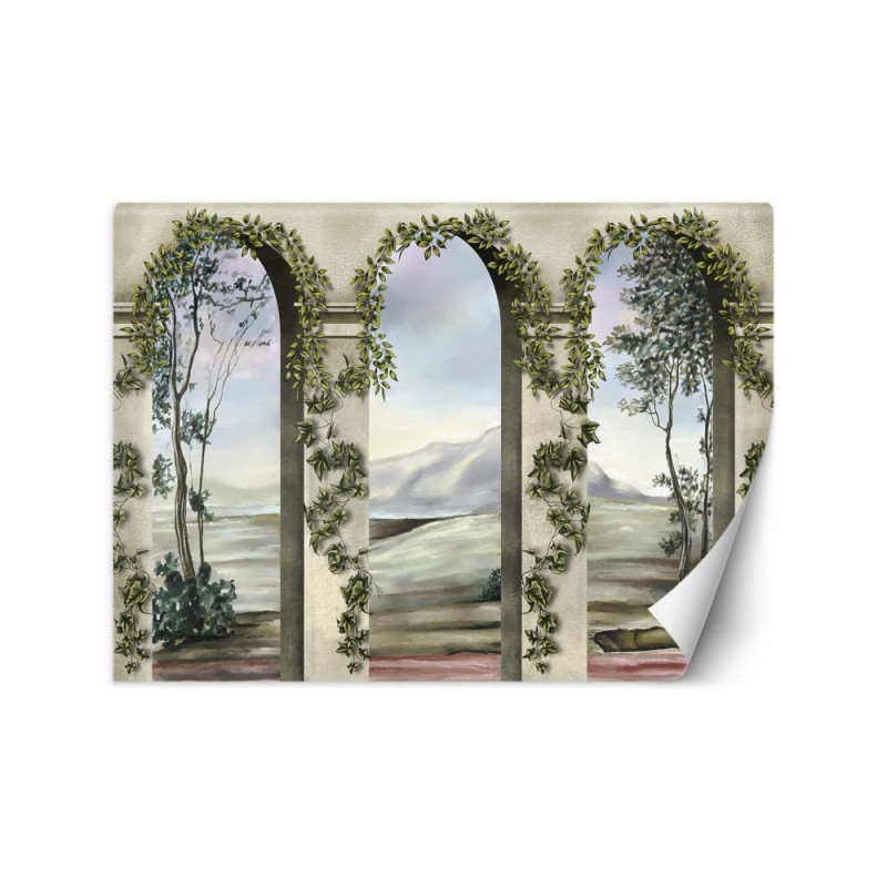 Wallpaper - Columns arches ivy | FEEBY