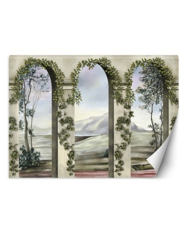 Wallpaper - Columns arches ivy | FEEBY