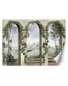 Wallpaper - Columns arches ivy | FEEBY