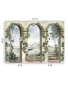Wallpaper - Columns arches ivy | FEEBY