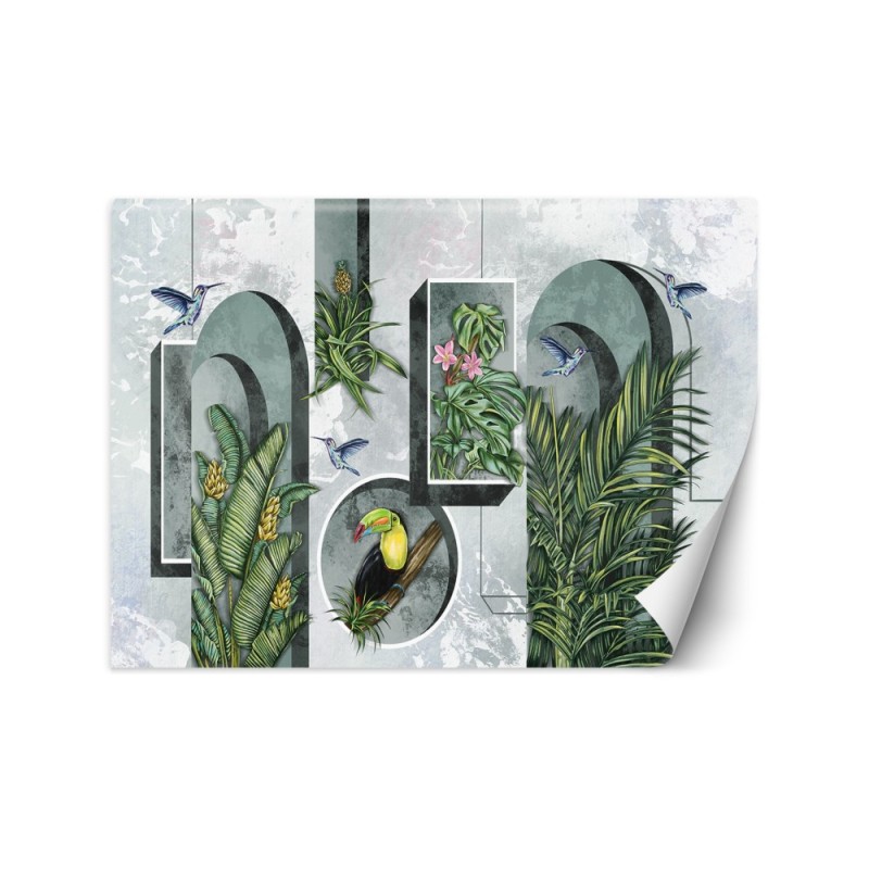 Fleece wall mural - Columns arches ivy | FEEBY