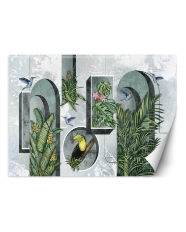 Fleece wall mural - Columns arches ivy | FEEBY