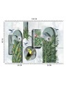 Fototapeta flizelinowa na ścianę - Kolumny łuki bluszcz | FEEBY