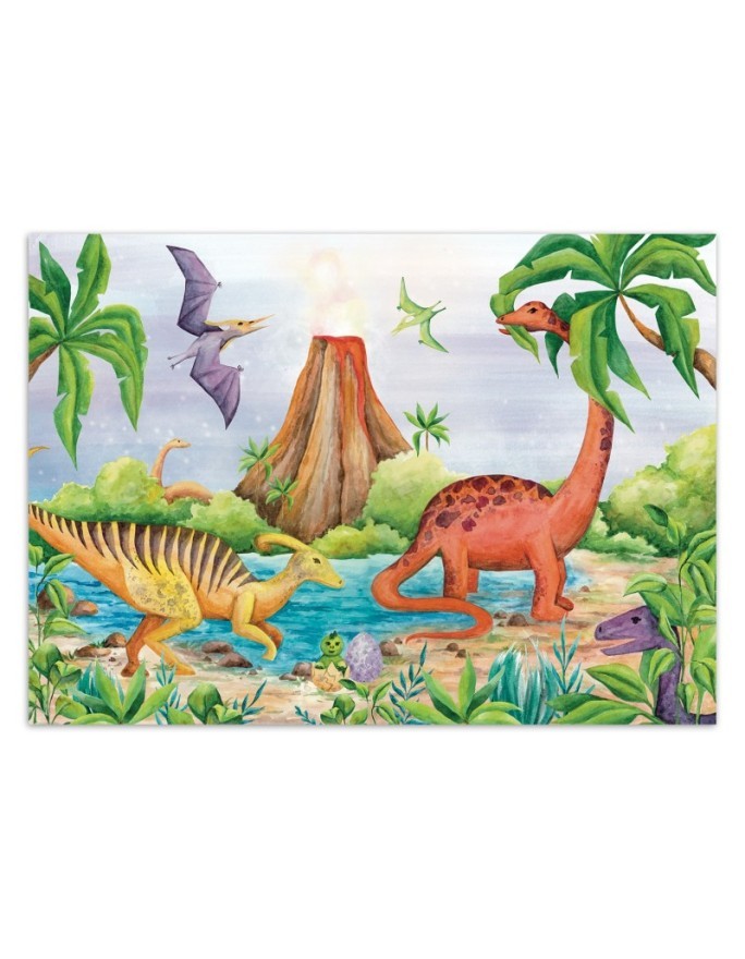 Fototapeta dla dzieci - Dinozaury nad jeziorem | FEEBY