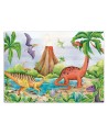 Fototapeta dla dzieci - Dinozaury nad jeziorem | FEEBY