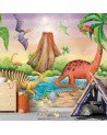Fototapeta do pokoju dziecięcego - Dinozaury nad jeziorem | FEEBY