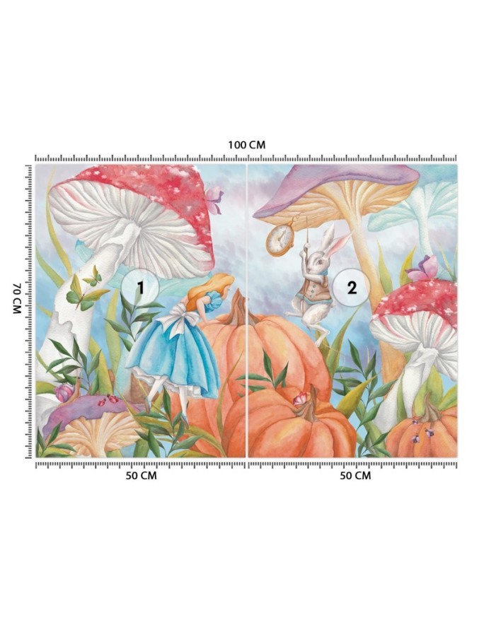 Children's wall mural - Alice in Wonderland | FEEBY