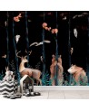 Fototapeta dziecięca - Leśne zwierzęta jeleń niedźwiedź lis | FEEBY