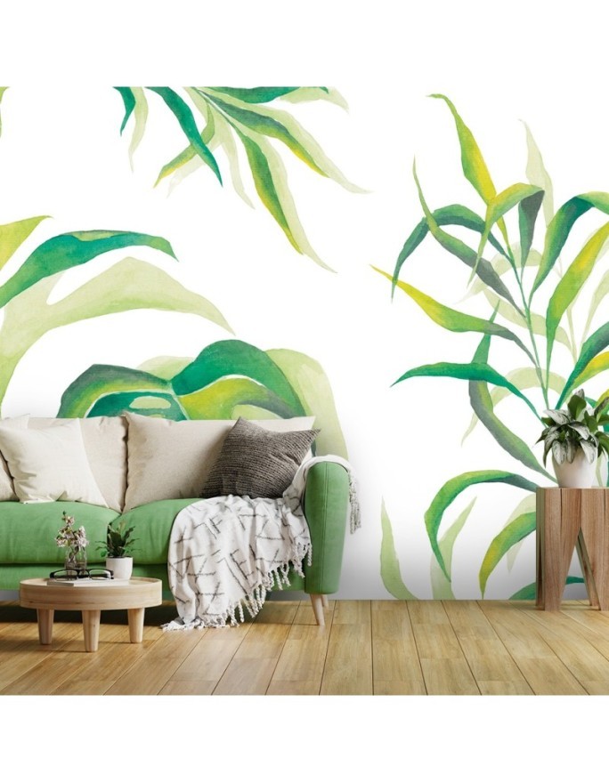 Egzotyczne fototapety na ścianę - Liście Monstera | FEEBY