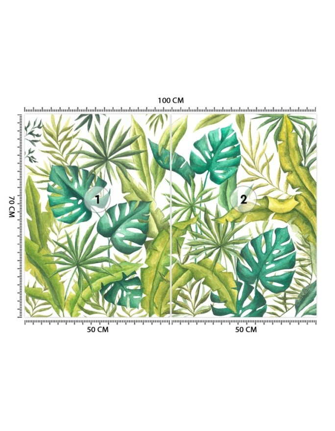 Egzotyczne fototapety na ścianę - Liście Monstera | FEEBY