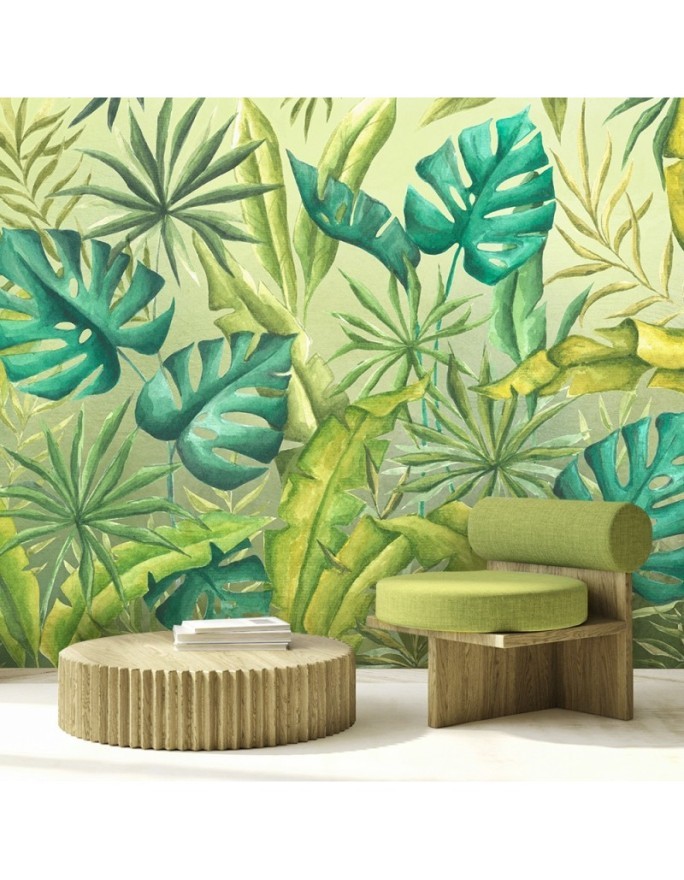 Egzotyczne fototapety na ścianę - Liście Monstera | FEEBY