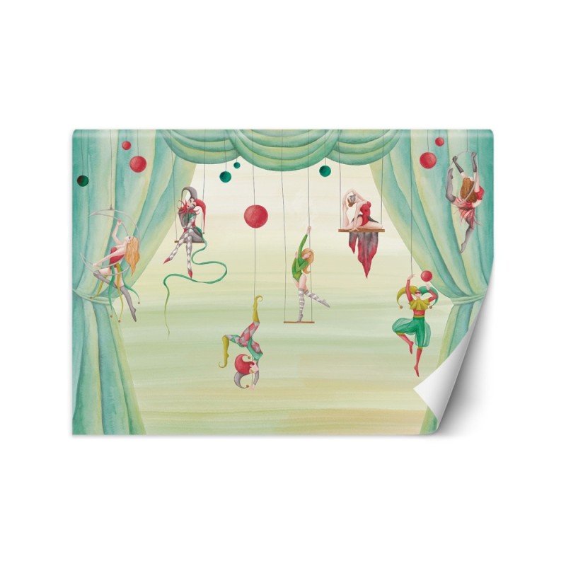 Wall mural - Circus acrobats for kids | FEEBY