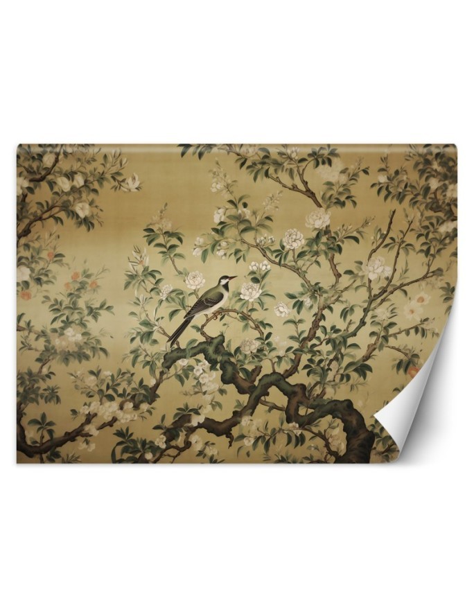 Fototapeta Ptak Abstrakcja Chinoiserie
