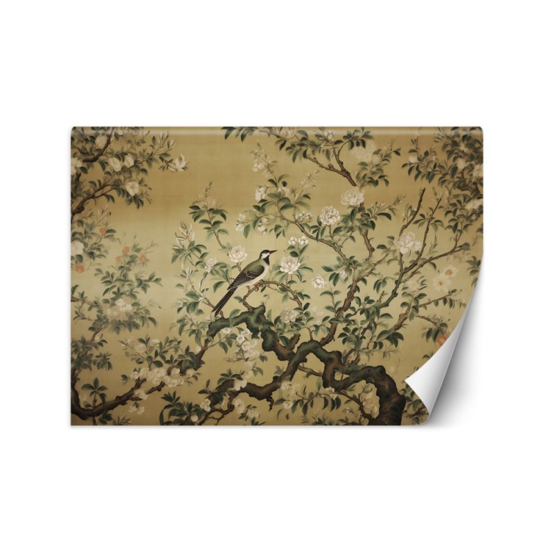 Fototapeta Ptak Abstrakcja Chinoiserie
