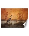 Photo wallpaper for living room - Oriental crane | FEEBY