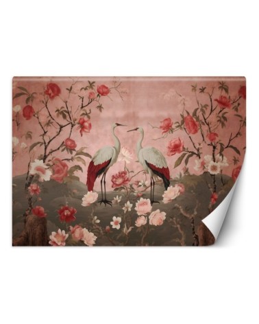 Wall mural - Flowers and birds Chinoiserie | FEEBY