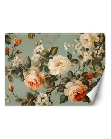 Wall mural shabby chic - Roses flower bouquet | FEEBY