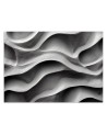 Space enlarging wall mural - 3D concrete waves | FEEBY