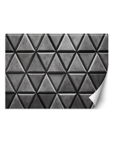 Photo wallpaper for living room - Geometric triangles 3D | FEEBY