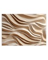 Decorative wall mural - Waves beige abstract 3D | FEEBY