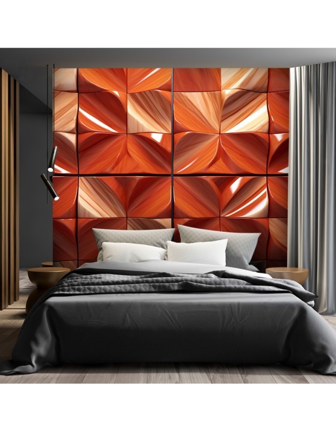 Photo wallpaper for living room - AI geometric abstraction | FEEBY