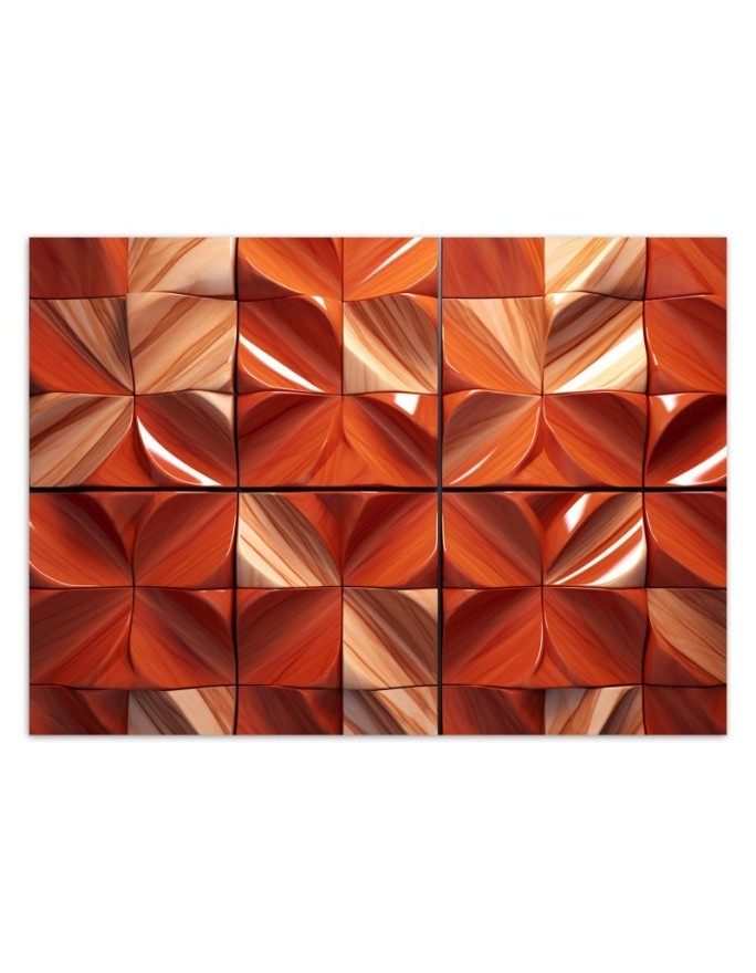 Photo wallpaper for living room - AI geometric abstraction | FEEBY