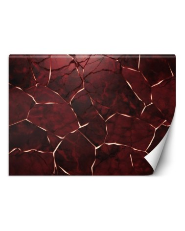 Photo wallpaper for living room - Red texture 3D | FEEBY