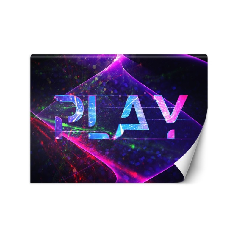 Wallpaper - Play lettering abstract symbols for the game room | FEEBY