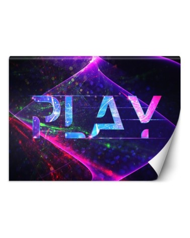 Wallpaper - Play lettering abstract symbols for the game room | FEEBY