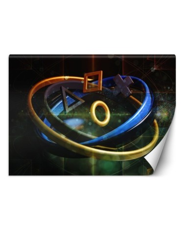 Wallpaper - Buttons for controller symbols for gamer's room | FEEBY