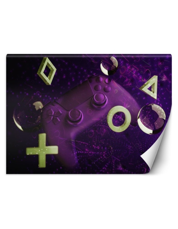 Wallpaper - Game console symbols for gamer's room | FEEBY