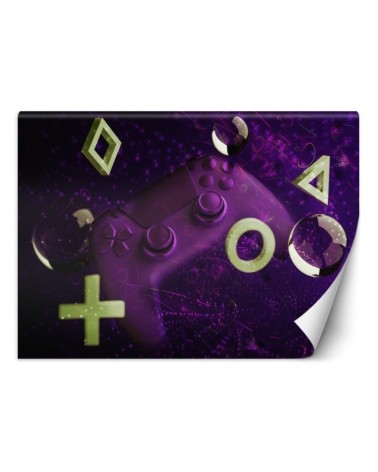 Wallpaper - Game console symbols for gamer's room | FEEBY