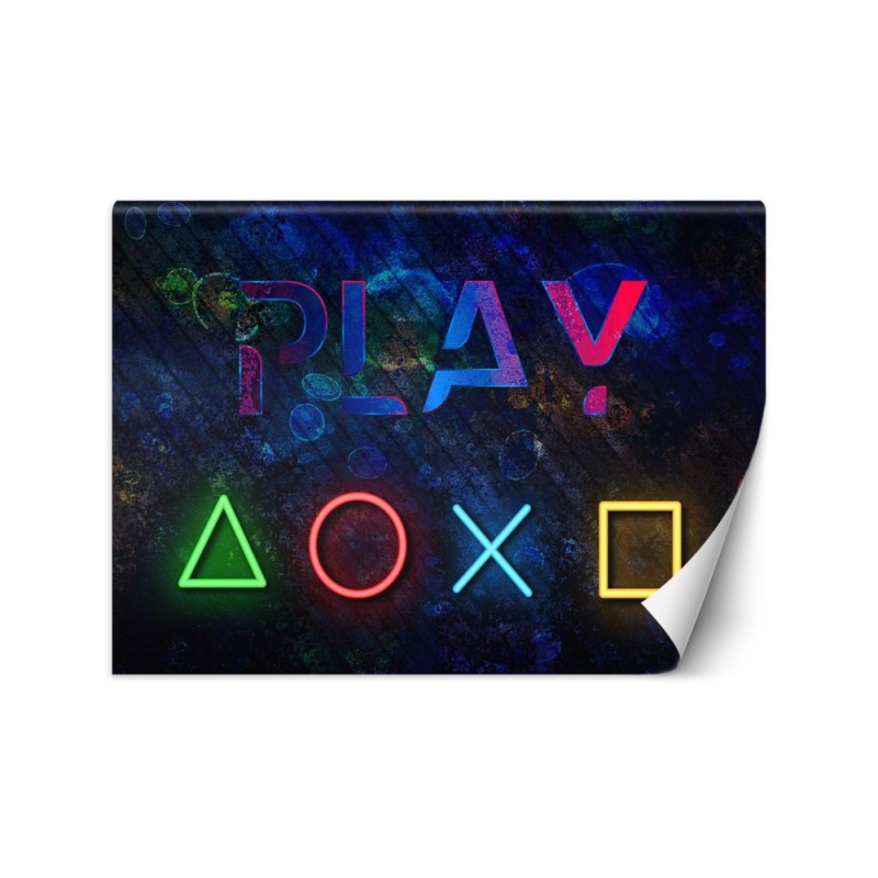Wallpaper for teenagers - Buttons for controller and play caption | FEEBY
