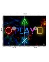 Fototapeta - Napis play i przyciski do kontrolera | FEEBY