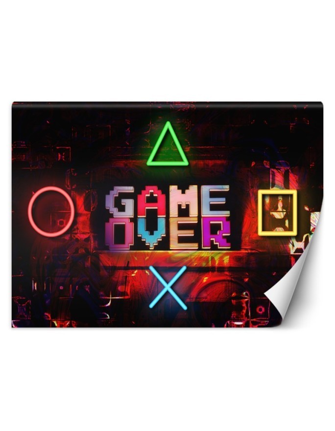 Fototapeta dla nastolatków - Napis Game Over dla gracza | FEEBY