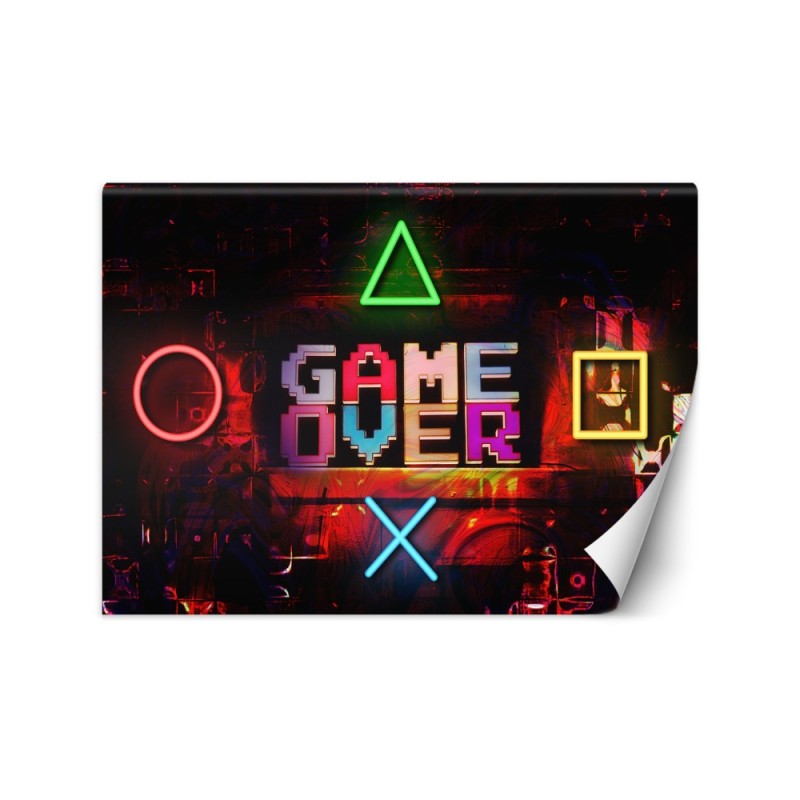 Fototapeta dla nastolatków - Napis Game Over dla gracza | FEEBY