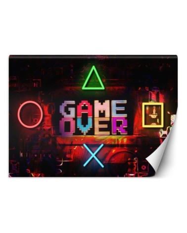 Photo Wallpaper for teenagers - Game Over lettering for gamer | FEEBY