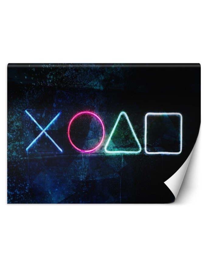 Wallpaper - Gaming console symbols for the gamer's room | FEEBY
