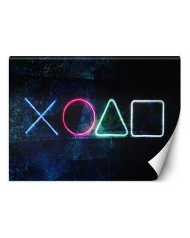 Wallpaper - Gaming console symbols for the gamer's room | FEEBY