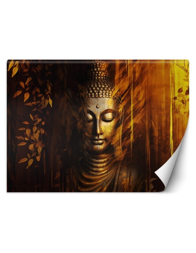 Fototapeta do sypialni - Złoty budda 3D abstrakcja | FEEBY