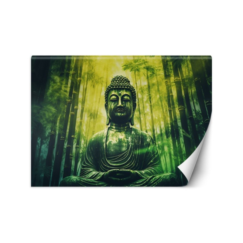 Fototapeta do salonu nowoczesna - Budda i bambusy zen AI | FEEBY