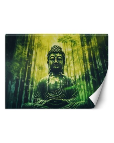 Fototapeta do salonu nowoczesna - Budda i bambusy zen AI | FEEBY