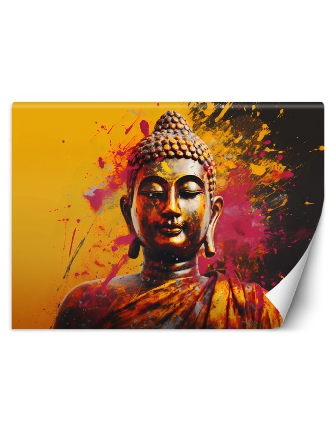 Fototapeta do salonu nowoczesna - Buddha na abstrakcyjnym tle | FEEBY