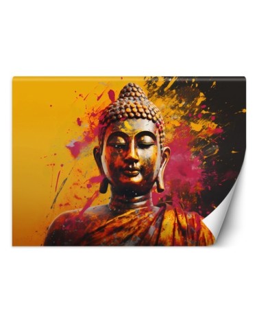 Fototapeta do salonu nowoczesna - Buddha na abstrakcyjnym tle | FEEBY