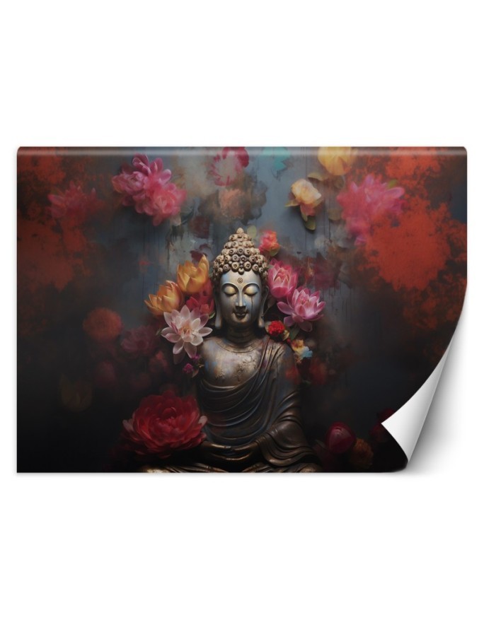 Fototapeta do sypialni - Budda Kwiaty Zen Abstrakcja | FEEBY