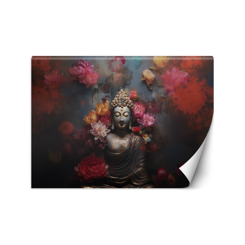 Fototapeta do sypialni - Budda Kwiaty Zen Abstrakcja | FEEBY